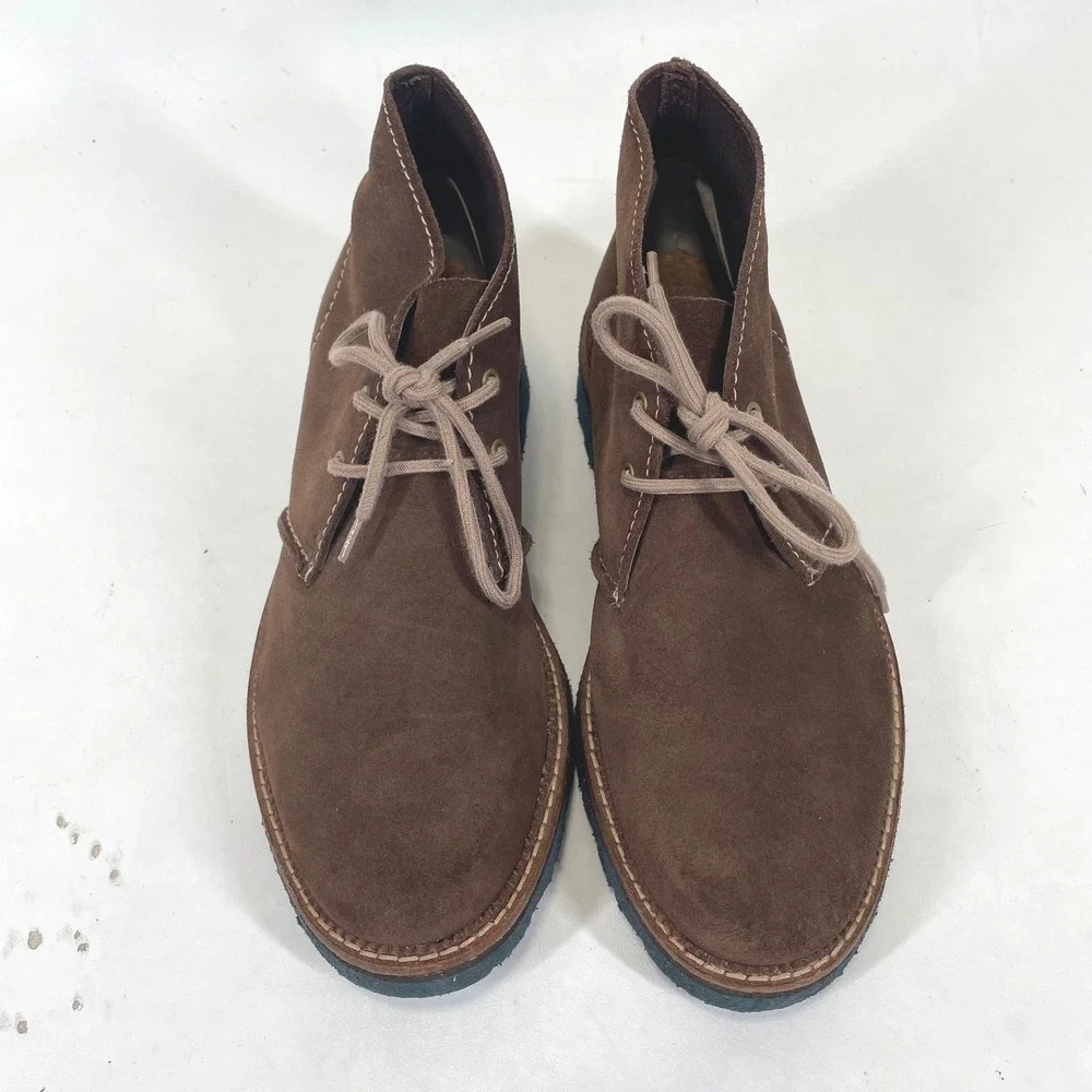 Clarks Mens 8M Brown Suede Desert Chukka Boots XL ExtraLight Sole 26104055